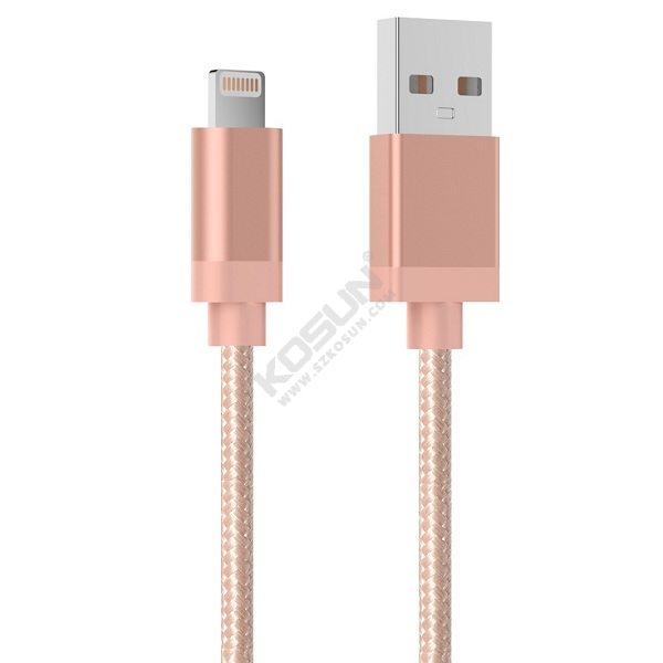 Aluminum+braided lightning cable